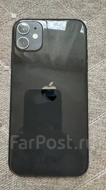 Продам телефон, айфон 11, 64 гб, 6.10", черный, б/у, в наличии. Цена ...
