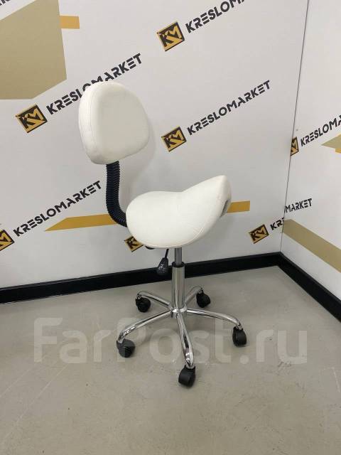 Стул седло мастера Nail Аrt с эргономичной спинкой Н-7