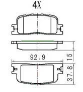 ������� ��������� �������� JBP-0055 ��� Toyota ������ ������������� JUST Drive ������ 04466-33090 04466-33130 04466-33140 04466-48020 D-2219 AN-659 PF...
