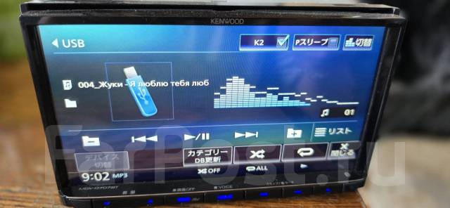 Магнитола Kenwood MDV-D707BT 2020г. DVD SD USB Bluetooth, 2 DIN — 178x100  мм, б/у, в наличии. Цена: 15 000₽ во Владивостоке