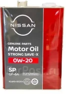 Nissan Strong Save X. 0W-20, �������������, 4��. ����