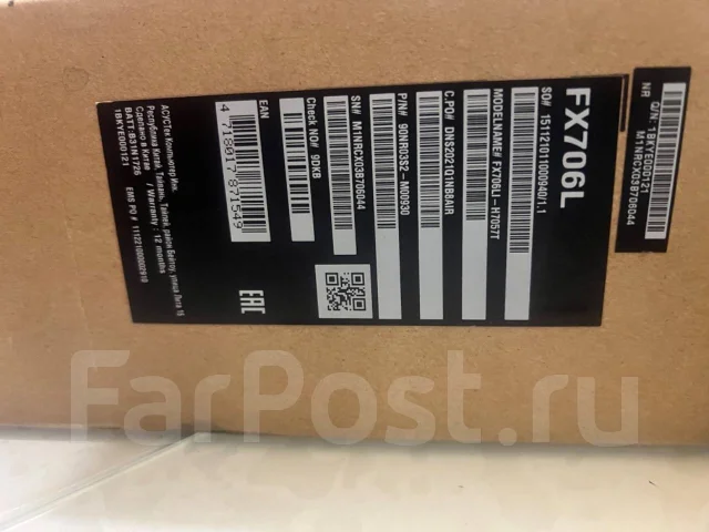 Asus TUF Gaming F17 FX706LI. 17.3", 2,5����, ���� 512���, WiFi: 1, Bluetooth: 1 ����