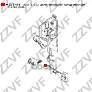 ����� ��������� �������� Skoda Superb (02-08) 8D0611707D ZVTH191 ZVTH191 ����