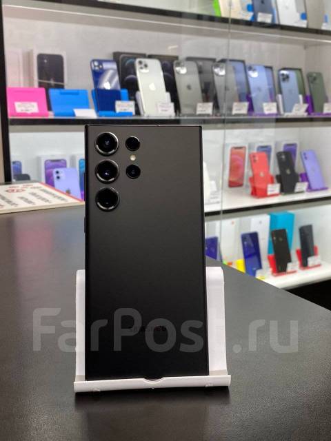 Samsung Galaxy S23 Ultra - 8/256Gb, Black, Б/У, 6.80", моноблок, черный ...