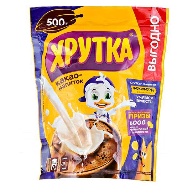 Какао-напиток Нестле Хрутка 500 г м/у дрип-пакет 1 уп. х 6 шт, в ...