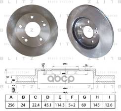     Chrysler Sebring 01, Dodge Avenger 00/Stratus 01, Mitsubishi Eclipse 96/Galant 99 Blitz BS0590 BS0590 