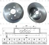 ���� ��������� ������ Toyota Caldina 02-/Celica 99-/Prius 03- Blitz Blitz ���. BS0666 BS0666 ����