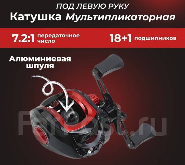 Мультипликаторная катушка IN-TAI 2002-1(под левую руку), новый, в ...