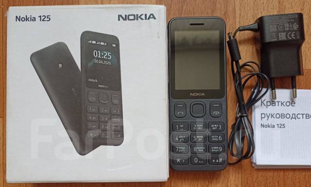 Сотовый телефон кнопочный, Nokia 125, моноблок, б/у, в наличии. Цена: 1 ...
