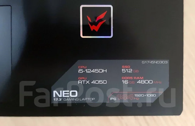 Ardor Neo G17. 17.3", ��� 16 ��, ���� 512���, WiFi: 1, Bluetooth: 1 ����