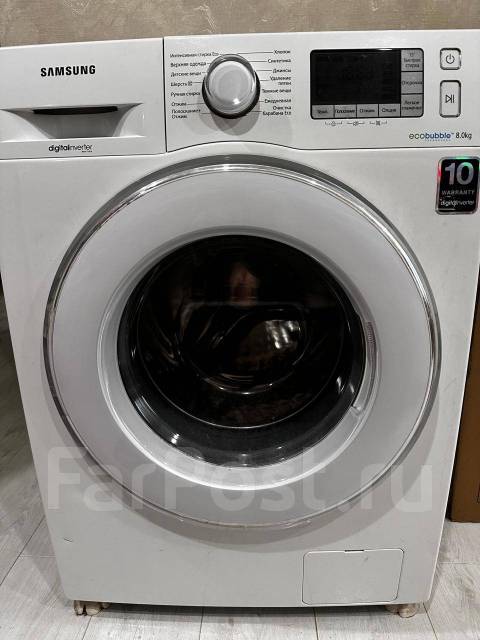 Продам стиральную машину автомат samsung ecobubble 8кг, 8,0 кг, б/у, в ...