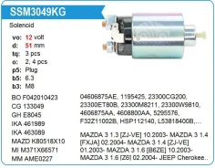 ����������� ���� �������� Mitsubishi 4M40, Challenger, Delica Space GEAR/Cargo, L200, Pajero, CG Krauf SSM5210RN ����