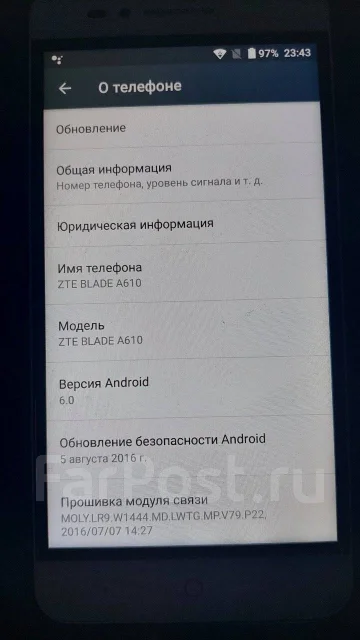 ZTE Blade A610. �/�, 16 �� ����