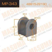 ������ ������������� MP-343 ��� Toyota ������������� Masuma ����� 48815-22190 MP-343 1-01-402 ������ 19 ����� � ������� � ��������. ����������� �� ���...