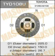 ���� ��������� TYD108U ��� Toyota ������������� Masuma ����� 31250-32061 31250-32080 31250-32090 31250-32100 31250-32101 31250-32060 31250-32051 TYD10...