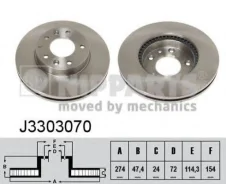 ���� ��������� J3-303070 ��� Mazda Capella GWER FS-DE �������� ������������� Nipparts ���������� G25Y-33-25XA GF3Y-33-25X GF3Y-33-25XA J3-303070 BS-77...