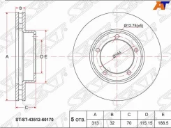 ���� ��������� ST-43512-60170 ��� Nissan �������� ������������� SAT ����� 43512-60171 43512-60130 43512-60170 GR-20759 GR20289 GFR20759L GFR20289R GFR...