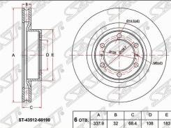���� ��������� ST-43512-60190 ��� Toyota �������� ������������� SAT ����� 43512-60190 43512-60191 GR-21220 LAND Cruiser Prado 150 09- ������ 337.9-32...