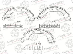 ������� ��������� ���������� AVS0104 ��� Toyota Hiace RZH112V 1RZ Liteace Truck CM55 2C ������ ������������� Avantech ����� 04495-26041 04495-26121 04...