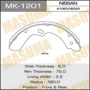 ������� ��������� ���������� MK-1201 ��� Nissan ������ ������������� Masuma ����� 41060-06D25 41060-0T912 41060-0T925 44060-0T925 K-1201 MK-4451 �����...