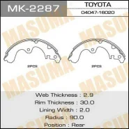 ������� ��������� ���������� MK-2287 ��� Toyota ������ ������������� Masuma ����� 04047-16020 04495-16020 04495-16021 04495-16022 04497-16021 K-2287 �...