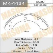 ������� ��������� ���������� MK-4434 ��� Isuzu ������ ������������� Masuma ����� 5-87100-074-0 5-87100-172-0 8-94134-645-0 8-94479-671-0 K-4434 �����...