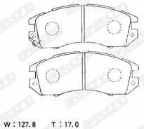 ������� ��������� �������� AN-295WK ��� Toyota Nissan Subaru Mazda �������� ������������� Akebono ������ 1Y2Y-33-28Z AY040-FJ001 26269-AA141 26290-AA1...