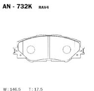 ������� ��������� �������� AN-732 ��� Toyota �������� ������������� Ayashi ������� 04465-42140 04465-42180 04465-42170 04465-42150 D-2268 PF-1530 AN-7...