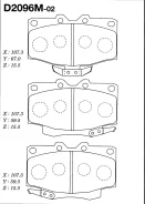 ������� ��������� �������� D-2096M ��� Toyota �������� ������������� FBK ����� 04465-60050 04465-Yzzax 04491-60110 04491-60140 D-2096 AN-351 PF-1350 �...