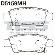 ������� ��������� �������� D-5159MH ��� Honda ������ ������������� MK Kashiyama ������ 43022-SWW-G02 D-5159M GP05159 P 28 046 JBP0100 BD-3430 PN8809 G...