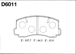 ������� ��������� �������� D-6011 ��� Mitsubishi �������� ������������� FBK ����� MZ690165 MB699887 MB316685 MR389513 D-6011* AN-138 PF-3115 ����� � �...