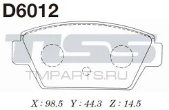 ������� ��������� �������� D-6012 ��� Mitsubishi ������ ������������� MK Kashiyama ������ MB366288 MB377826 MB377874 MB534995 MB699153 MB699720 MB6997...