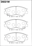 ������� ��������� �������� D-6021M ��� Mitsubishi �������� ������������� FBK ����� MZ690015 MZ690035 MR389528 D-6021 AN-223 PF-3173 ����� � ������� �...