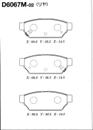 ������� ��������� �������� D-6067M ��� Mitsubishi �������� ������������� FBK ����� MR205377 MZ690343 MR389569 MR389565 MN116770 D-6067* AN-380 PF-3314...