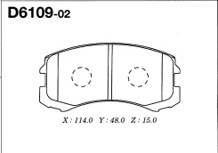 ������� ��������� �������� D-6109 ��� Mitsubishi ������������� FBK ����� MZ690185 MN116604 MN116764 D-6109 *AN-641 PF-3462 ����� � ������� � ��������....