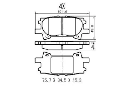 ������� ��������� �������� JBP-0063 ��� Toyota ������ ������������� JUST Drive ������ 04466-48060 04466-48090 04466-48040 04466-48030 D-2250 AN-688 PF...