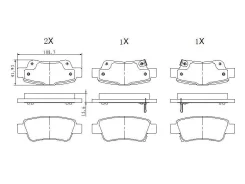 ������� ��������� �������� JBP-0100 ��� Honda ������ ������������� JUST Drive ������ 43022-SWW-G02 D-5159M GP05159 P 28 046 JBP0100 BD-3430 PN8809 GP0...