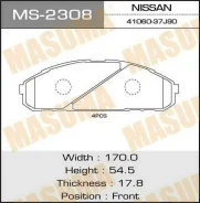 ������� ��������� �������� MS-2308 ��� Nissan �������� ������������� Masuma ����� 41060-37J90 D1060-37J91 41060-37JX1 D1060-37J90 D1060-37J91 D106M-37...
