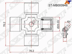 ���������� ���������� ���� ST-MB000948 ��� Mitsubishi ������ ������������� SAT ����� 3405A056 MB000948 MR196838 MB000826 GUM-88 GUM-91 MTM191 AS-M91 �...
