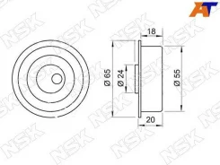 �������� ����� ����� ��� 55TB0301 ��� Toyota Mitsubishi ������������� NSK ������ 23357-33130 MD115976 0072 JT7007 JPU55-54 GT10070 ����� � ������� � �...
