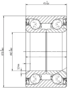 ��������� ������� ST-EC01-33-048 ��� Mazda �������� ������������� SAT ����� EC01-33-048 EC01-33-047 1692 DAC42780045 GH042090 ������ 42-78-45 ����� �...