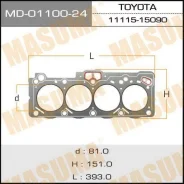 ��������� ������� ����� ��������� MD-01100-24 ��� Toyota ������������� Masuma ����� 11115-15090 11115-15072 JA11174 EG006 MD0110024 5AFE Graphite ����...