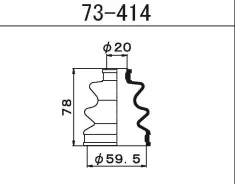 ������� ������� 73-414 ��� Mitsubishi Honda Suzuki Isuzu �������� ������������� Maruichi ������ MB297519 04438-87208-000 42018-ST6-013 5-86005-118-0 F...