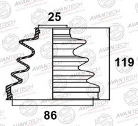������� ������� BD0118 ��� Toyota ������������� Avantech ����� 43447-16031 43447-16030 43447-16016 04438-16024 04438-16023 FB-2007 C-1008 BT-34 ������...