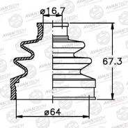 ������� ������� BD0229 ��� Nissan ������������� Avantech ����� 39241-2U625 FB-2191 BD0229 MF-2840 ���������� ������ 64-16. -67.3 ����� � ������� � ���...