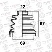 ������� ������� BD0502 ��� Toyota Mitsubishi �������� ������������� Avantech ����� F037-22-540 3817A007 MN147161MB526356 MB526989 MR196877 04427-30010...