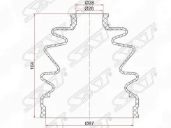 ������� ������� C-1136 ��� Mitsubishi Delica P25W 4D56 Delica PE8W 4M40T �������� ������������� SAT ����� MB160657 FB-2088 02-161 ������ 87.5-25-110 �...