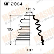 ������� ������� FB-2064-S ��� Nissan �������� ������������� SV Joint ����� 39741-10E25 39741-10E26 39741-10E27 39741-10E28 FB-2064 ������ 89-23.5-105...
