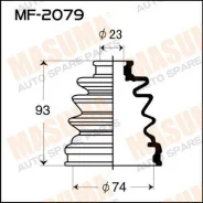 ������� ������� FB-2079-S ��� Nissan Mitsubishi Suzuki Subaru Mazda Isuzu �������� ������������� SV Joint ����� 8-94449-740-0 8-94462-591-0 FD51-22-54...