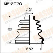 ������� ������� MF-2070 ��� Toyota Mazda �������� ������������� Masuma ����� F004-22-540C G012-22-540 G012-22-540A 04438-20280 FB-2070 52-420 TG-2070...